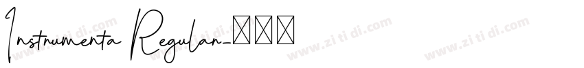Instrumenta Regular字体转换